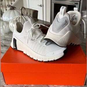 Nike Summit White and Metallic Silver Sneakers